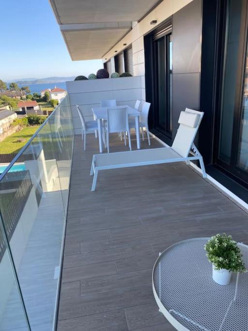 Precioso Apartamento Con Terraza Y Piscina En Portonovo-Sanxenxo Εξωτερικό φωτογραφία
