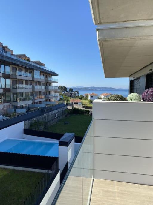 Precioso Apartamento Con Terraza Y Piscina En Portonovo-Sanxenxo Εξωτερικό φωτογραφία