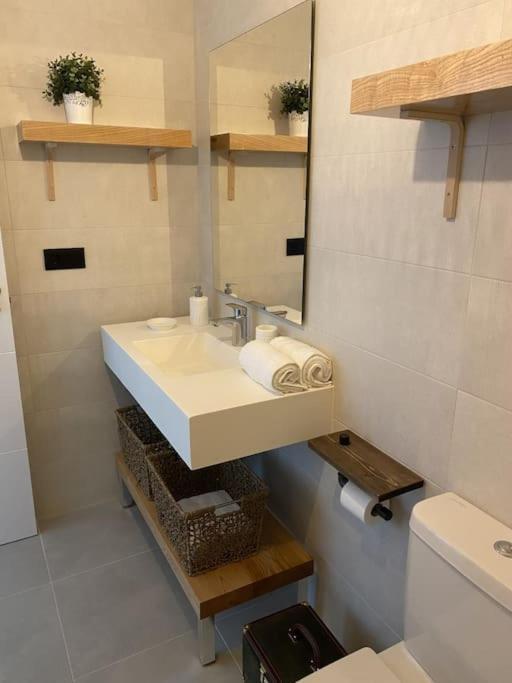 Precioso Apartamento Con Terraza Y Piscina En Portonovo-Sanxenxo Εξωτερικό φωτογραφία